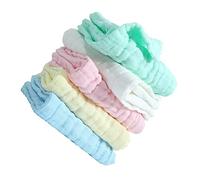 BESPORTBLE 5pcs Cotton Facial Towels Soft and Breathable Face Cloths Reusable Newborn Towels with Water Absorption Gentle for Sensitive Skin Care