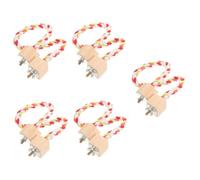 BESPORTBLE 5pcs Cotton Rope Bird Perch Toy Climbing Stand for Parrots Birds Chewing Accessory Promotes Physical Activity Indoor Outdoor Use