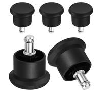 BESPORTBLE 5pcs Desk Chair No Wheels Office Replacement Base Castors Sliders For Hard Floors Star Cover Carpet Floor Bell Glides Caster Foot Protectors Ball Fixed Leg Replacement Felt Pads 6 5X4 5cm
