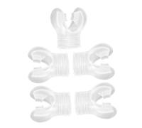 BESPORTBLE 5pcs Diving Mouthpiece Ergonomic Plastic Replacement for Scuba and Snorkeling Tubes Compatible with Various Water Activities Secure and Convenient Design