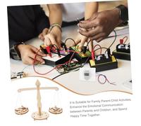 BESPORTBLE 5pcs DIY Balance Scale Science Kit for Handmade Science Experiment with Weights for Educational Stem Activities Interactive Learning Model for S Projects and Family Engagement