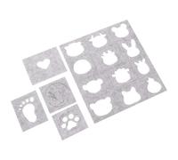 BESPORTBLE 5pcs DIY Needle Felting Applique Molds Woolen Felting Templates Felt Material Creative Shapes for Hats and Clothes Easy to Store and Arouse Interest