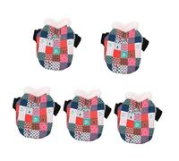 BESPORTBLE 5pcs Dog Coat for Pets Warm Comfortable and Dog Jacket for Daily Wear and Holiday Outfits Thickened Fleece Lining Easy to Clean