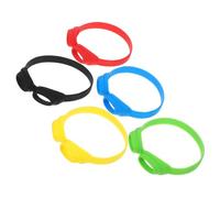 BESPORTBLE 5pcs Drink Markers Wine Charms Assorted Color Silicone Reusable Fun and Creative Design for Party Gatherings and Nightclubs