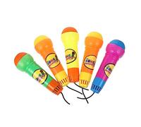 BESPORTBLE 5pcs Echo Microphone Toys for Boy Girl Simulation Microphone Models for Creative Play Educational Karaoke Props Random Colors