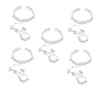 BESPORTBLE 5pcs Elegant Butterfly Hand Chain Bracelet with Finger Ring Stylish Wrist Jewelry for Women Lightweight Charm Bracelet for Casual and Formal Occasions Unique Design for Every