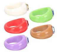 BESPORTBLE 5pcs Fashionable Resin Ring with Large Rhinestone, Wearable Finger Jewelry Decor Featuring Refined Crafts and Elegant Style, for Daily Wear and Special Occasions