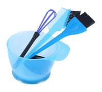 BESPORTBLE 5pcs Hair Dyeing Kit Hair Coloring Tools Set with Reusable Plastic Bowl Brush and Ear Covers for Home and Salon Use Blue Tinting Tool