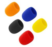 BESPORTBLE 5pcs Handheld Microphone Windscreens Sponge Covers Small Wireless Mic Covers for Stage Use with Colorful Foam Protection