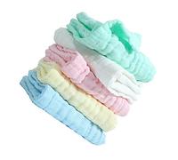 BESPORTBLE 5pcs Infant Cotton Facial Towels for Newborns, Breathable and Practical Baby Face Cloths with Creative Simple Appearance Design, Super Soft and Reusable Washcloths for Daily Baby