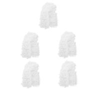 BESPORTBLE 5pcs Judge Wig for Men Synthetic Performance Cosplay Lawyer Costume Accessory White Baroque Style Natural for Courtroom Party and Fancy Dress Events