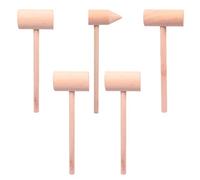 BESPORTBLE 5Pcs Little Hammer Wooden Mallet for Cake Play for Boys Promotes Hand Eye Coordination Grabbing Skills Lightweight Versatile for Home Restaurant Use