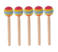 BESPORTBLE 5pcs Lollipop Drumsticks for Soft Grip Percussion Musical Instruments Interactive Learning for Group Play and Music Development