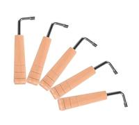BESPORTBLE 5pcs Lyre Harp Tuning Wrench with Wooden Handle Ergonomic Tool for Precise Stringed Instrument Adjustment Lightweight and Portable for Harp and Stringed Instruments