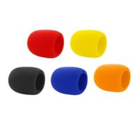 BESPORTBLE 5pcs Mic Covers Windshield Sponge Microphone Windscreens with Wind Interference Reduction and Easy to Replace, Suitable for Handheld Stage Use