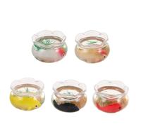BESPORTBLE 5pcs Miniature Fish Tank Decorations Aquarium Statue for Dollhouse and Desk Authentic Underwater Scene Model Fish Bowl Ornaments for Home and Office