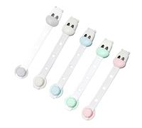 BESPORTBLE 5pcs Multi Function Cabinet Locks Safety Lock for Cabinets Refrigerator and Appliances Durable TPE Material Easy Installation and