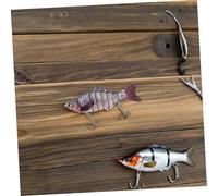 BESPORTBLE 5pcs Multi Jointed Bionic Swimming Lure for Bass Trout Sea Fishing Lifelike Hard Baits with Realistic Colors Dynamic Swimming Action Suitable for Freshwater and Saltwater Predatory