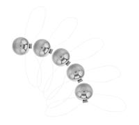 BESPORTBLE 5pcs Newton's Cradle Swinging Balls Stainless Steel Pendulum Physics Teaching Tool Desktop Decoration for Home Office Educational Science Gadget