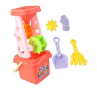 BESPORTBLE 5pcs Parent Interactive Beach Set Trolley Hourglass Sand Rake Bucket Fun for Home Beach Promotes Creativity Social Skills