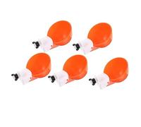 BESPORTBLE 5pcs Poultry Drinking Bowl Frog Container Broil Fountain Chicken Supply Bird Feeder Leak Red and Blue Chicken Automatic Chicken Cooler Quail Chicken Water Bins Stainless Steel