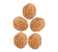 BESPORTBLE 5pcs Realistic Fake Nuts Home Ornament Artificial Walnut Models Material for Dining Table Bar