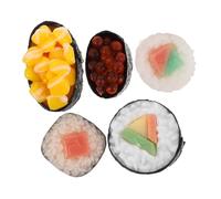BESPORTBLE 5pcs Realistic Sushi Model Japanese Food Props for Restaurant Display Photography Decorative Fake Sushi with Detailed Craftsmanship for Cultural Experience and Teaching