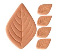 BESPORTBLE 5Pcs Reusable Brown Sugar Keeper Discs Terracotta Softener Leaf Design Snack Disk for Quick Softening and Moisture Control Compact Kitchen Storage Tool to Keep Brown Sugar Fresh