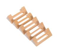 BESPORTBLE 5pcs Sanxian Bridge Traditional Aged Construction Authentic Chinese Folk Music Instrument Part Musicians Beginners Advanced Players Use Hollow Design Musical Repair Parts Asian
