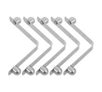 BESPORTBLE 5pcs Stainless Steel Walking Stick Spring Clips, Space-saving Cane Locking Pins with Universal Compatibility, Suitable for Bathroom Handrail and Trekking Pole Accessories