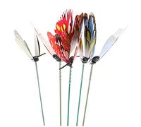BESPORTBLE 5pcs Stakes Decorative Lawn Stakes for Outdoor Patio Decoration Fake Butterflies for Garden Fencing and Ornaments