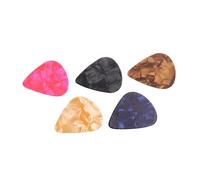BESPORTBLE 5pcs Sturdy Plastic Guitar Picks Set Professional Guitar Plectrums Protects Fingers Loud Sound Lightweight Accessories Suitable for Acoustic and Electric Random Color