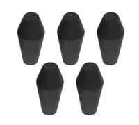 BESPORTBLE 5pcs Supple Rubber Blunt Arrowheads: 8mm Inside Diameter Arrow Tips Replacement - Archery Practice Safe Arrow Tip for Home Use Target Shooting Black