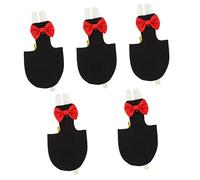 BESPORTBLE 5pcs Washable Bird Diaper Suit for Parrots and Budgies Reusable Flight Suit Bow Design Lightweight and Breathable Pet Bird Diaper Clothes for Daily Use