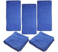 BESPORTBLE 5pcs Washable Guinea Pig Blanket Cage Liner, Microfiber Blue | Reusable Mat, Fast Drying after Wash, Indoor Play Area Use, Keeps Cages Clean, Sleek Modern Style