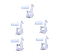 BESPORTBLE 5pcs White Cabinet Locks for Child Safety with Adhesive Installation and No Tools Required, Plastic Magnetic Safety Lock with Key for Home Cabinets and Drawers