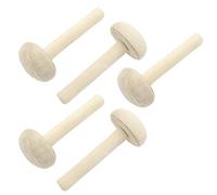 BESPORTBLE 5pcs Wood Mushroom Roller DIY Printmaking Tool Craft Art Tool for Paper Printing Botanical Block Printing
