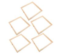 BESPORTBLE 5Pcs Wooden Photo Frames Shape Empty Picture Frames for Home Decoration DIY Crafting Elegant Design with Smooth Finish for Mounting Photos