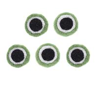 BESPORTBLE 5pcs Wool Felt Frog Eyes for DIY Crafts Adorable Felt Frogs Eyes Ornaments for Needle Felting Projects and Decorative Clothing Accessories