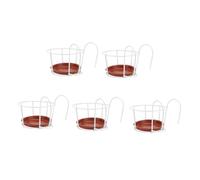 BESPORTBLE 5sets Hanging Flower Rack Iron Plant Holder Flowerpot Stand for Balcony Window Sill Indoor Outdoor
