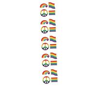 BESPORTBLE 5sets Rainbow Brooch Pins Decorative Accessories for Clothing Backpacks and Parties Enamel Badges for Birthdays and Celebrations 4pcs*5