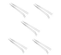 BESPORTBLE 5sets Reptile and Fish Food Tweezers Long Metal Tweezers for Terrarium Comfortable Grip for Easy Feeding 2pcs*5