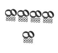 BESPORTBLE 5sets Sports Silicone Rings for Men Flexible and Skin Friendly Fitness Finger Bands Durable and Smooth Design for Workouts Swimming and Weight Lifting 10pcs*5