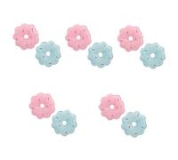 BESPORTBLE 5sets Stuffed Dog Toy Plush Donut Puppy Molar Toy Interactive Squeaky Durable Easy to Clean for Daily Use 2pcs*5