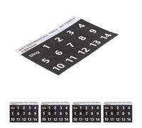 BESPORTBLE 5sheets Removable Handpan Drum Scale Stickers Numbers Music Scale Label Adhesive Beginner Ethereal Drum Decals Practice Label for Identification