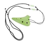 BESPORTBLE 6 Hole Dolomite Ocarina for Boys and Girls and Beginners Easy to Learn Features and Beautiful Green Design, Portable Wind Instrument for Folk Music Practice and Introductory