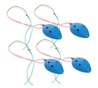 BESPORTBLE 6-hole Plastic Ocarina Set for Beginners 4pcs Colorful Ocarina Instruments Random String for Boys and Girls and Music Lovers
