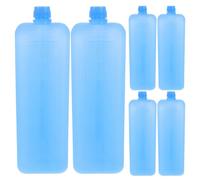 BESPORTBLE 6 Pack Reusable Pe Ice Blocks for Lunch Boxes and Coolers, Compact Freezer Packs to Extend Cooling Duration for Picnic, Camping and Food Transport