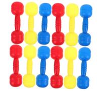 BESPORTBLE 6 Pair Plastic Dumbbell Set Lightweight Colorful Hand Weights for Gym Exercises Group Fitness Equipment Safe Comfortable for Early Childhood Workout