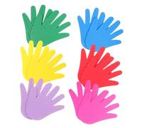 BESPORTBLE 6 Pairs Hand Shaped Spot Markers for Outdoor Use Sensory Items for Classroom and Preschool Non-slip Spot Stickers for Motor Skill and Coordination Development